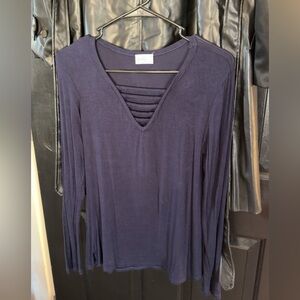 Sophie Rue Deep Blue Long Sleeve Top